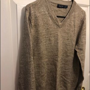 Cream v-neck sweater